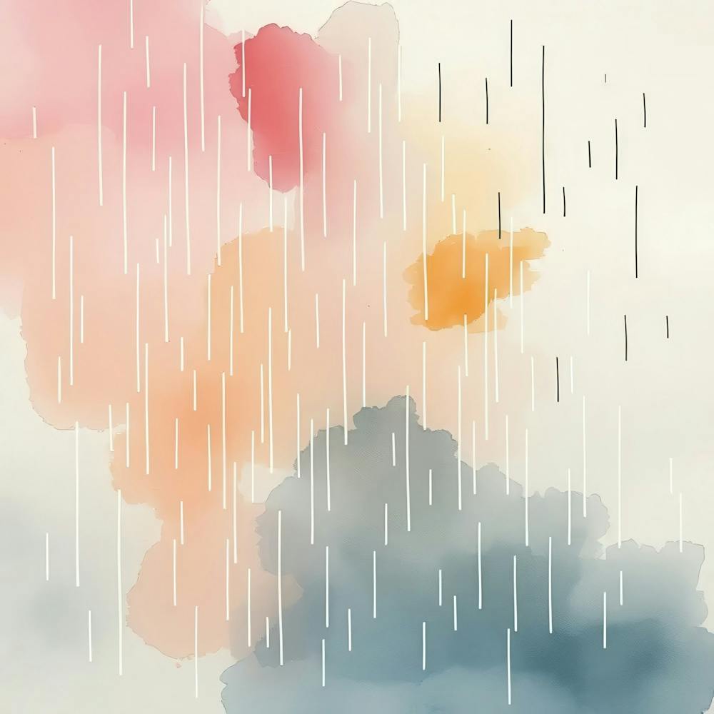 Aquarellregen