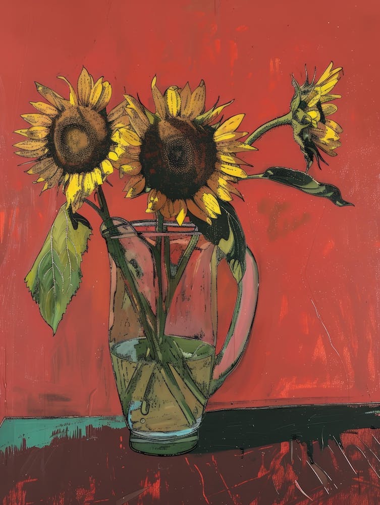Sunflowers In A Vase 22