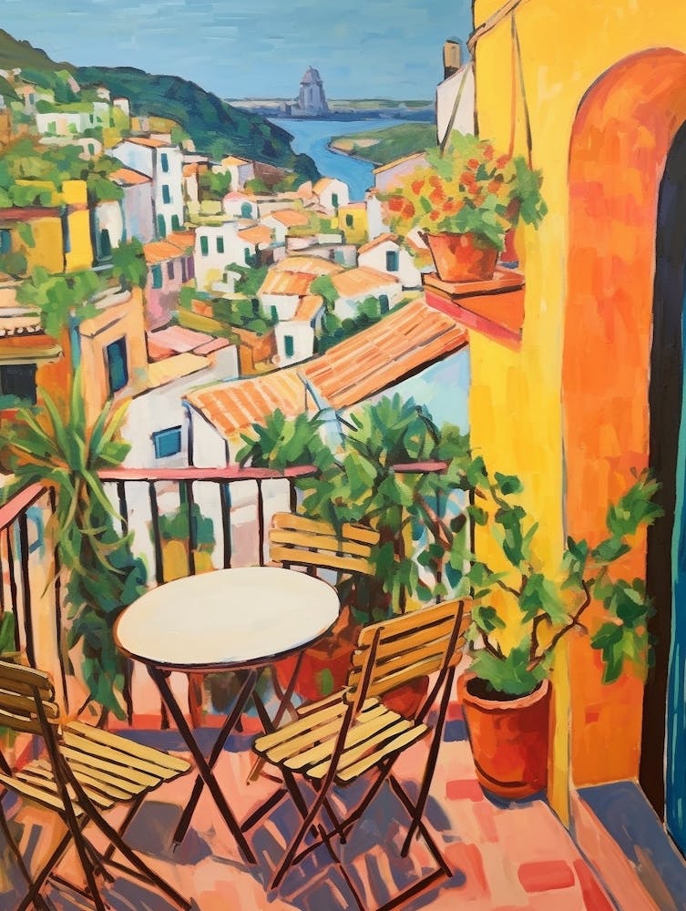 Positano Italy 4 Fauvist Painting