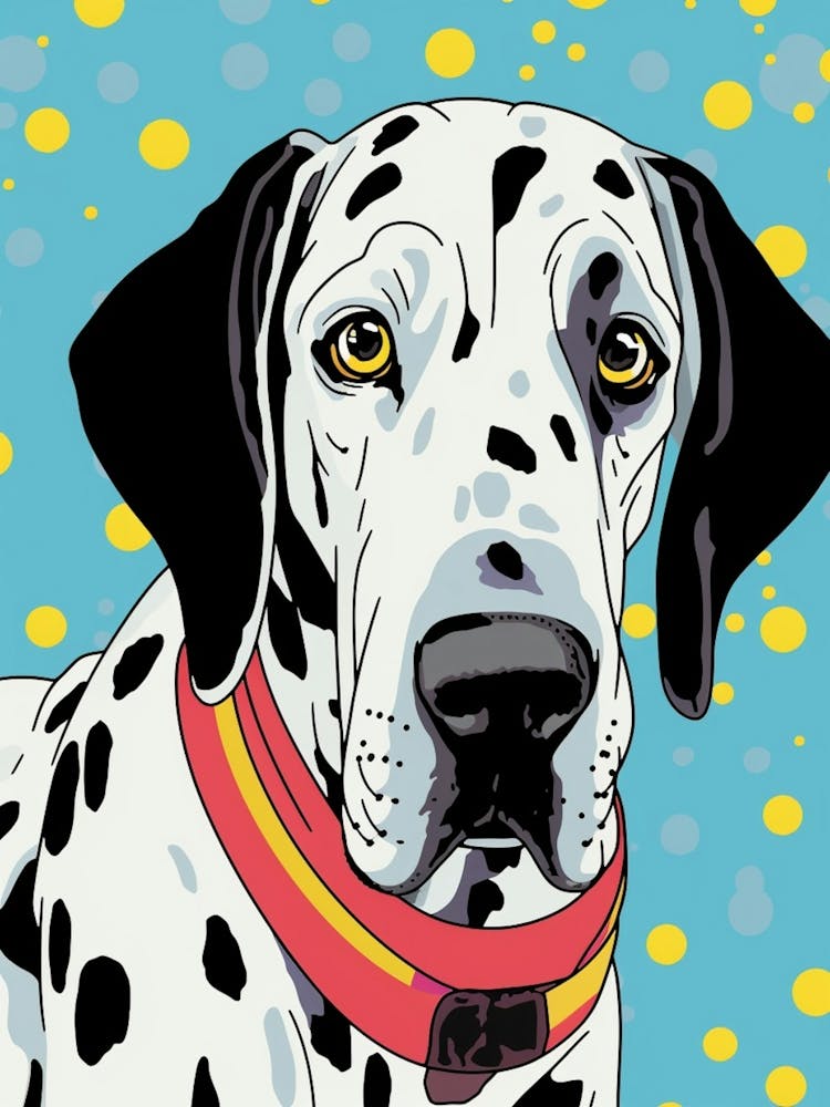 Pop Art Harlequin Great Dane 4