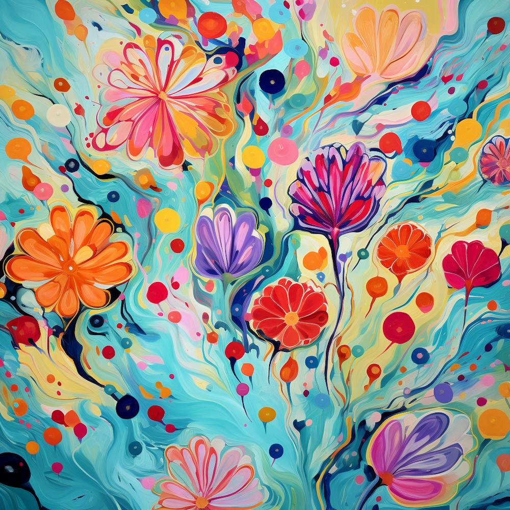 Abstract Floral Painting