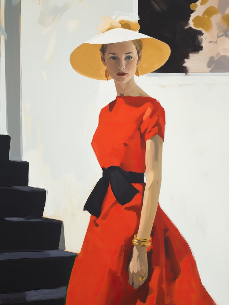 Woman In A Red Dress