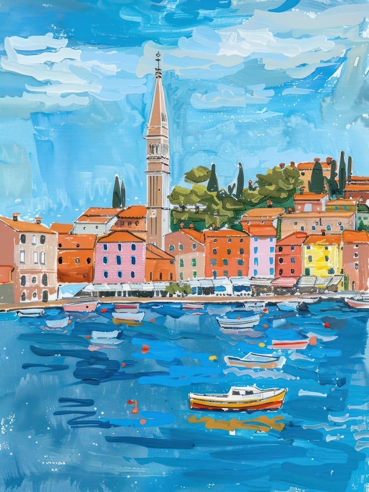 Travel Poster Happy Places Rovinj 4