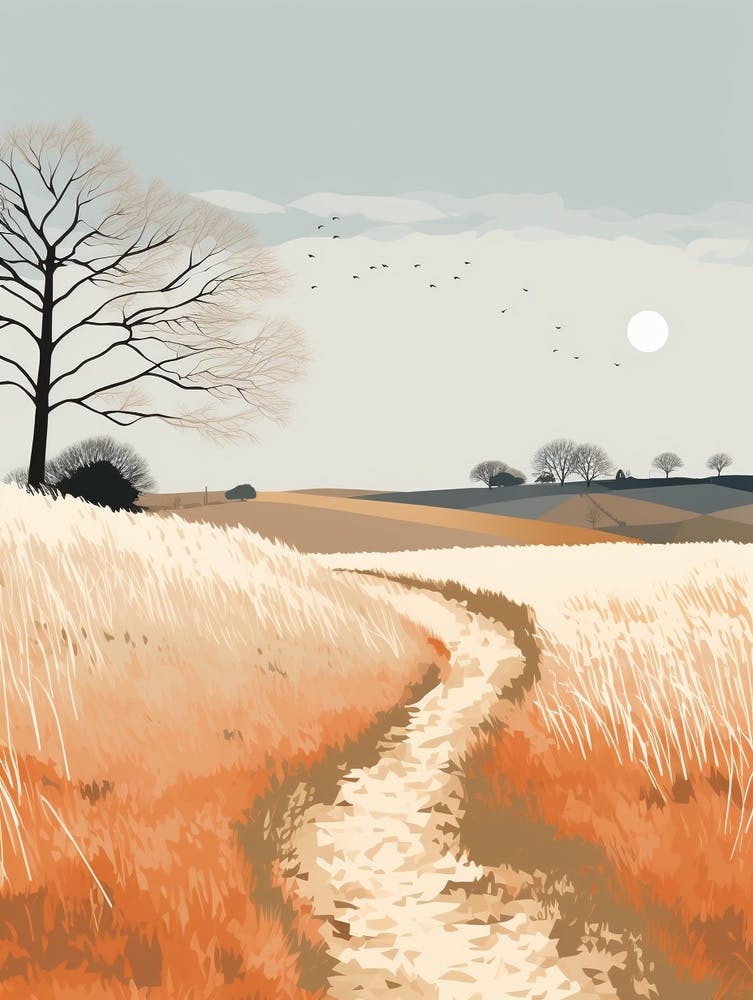 The West Mendip Way England 1 Hiking Trail Landscape