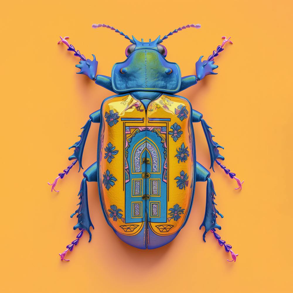 Tiny Totems Azure Apricot