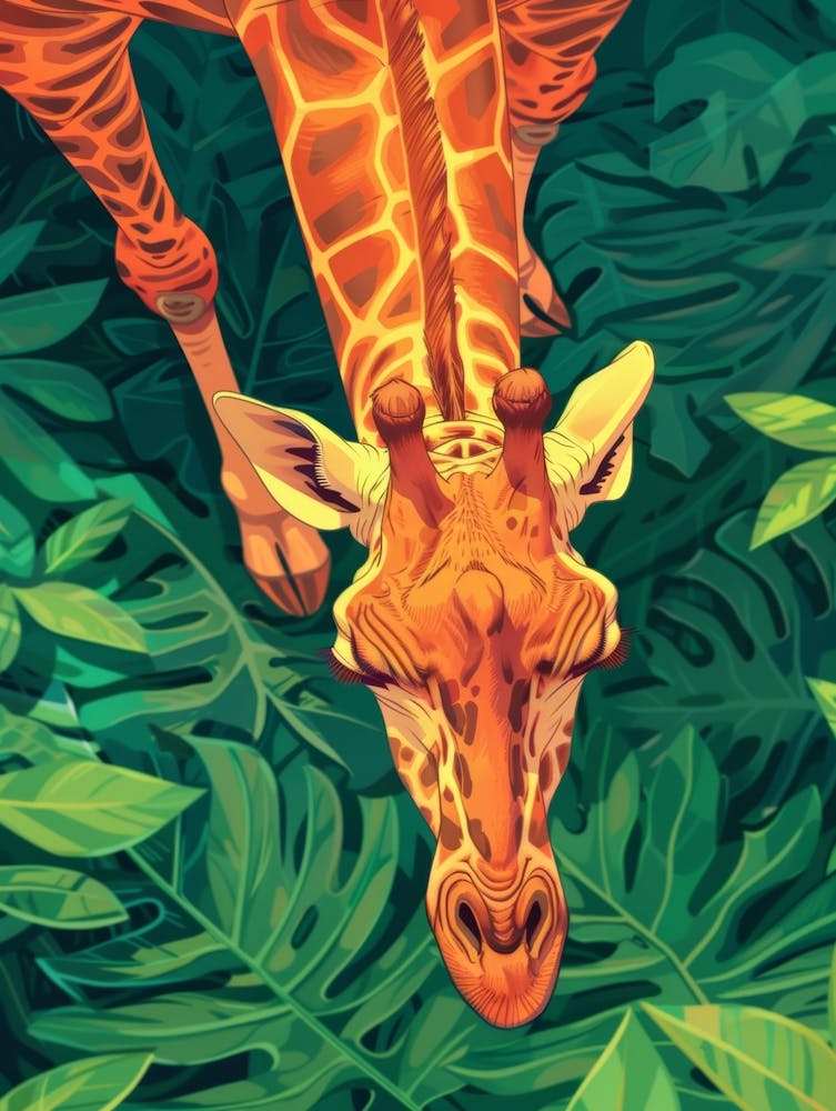 Giraffe In The Jungle 21