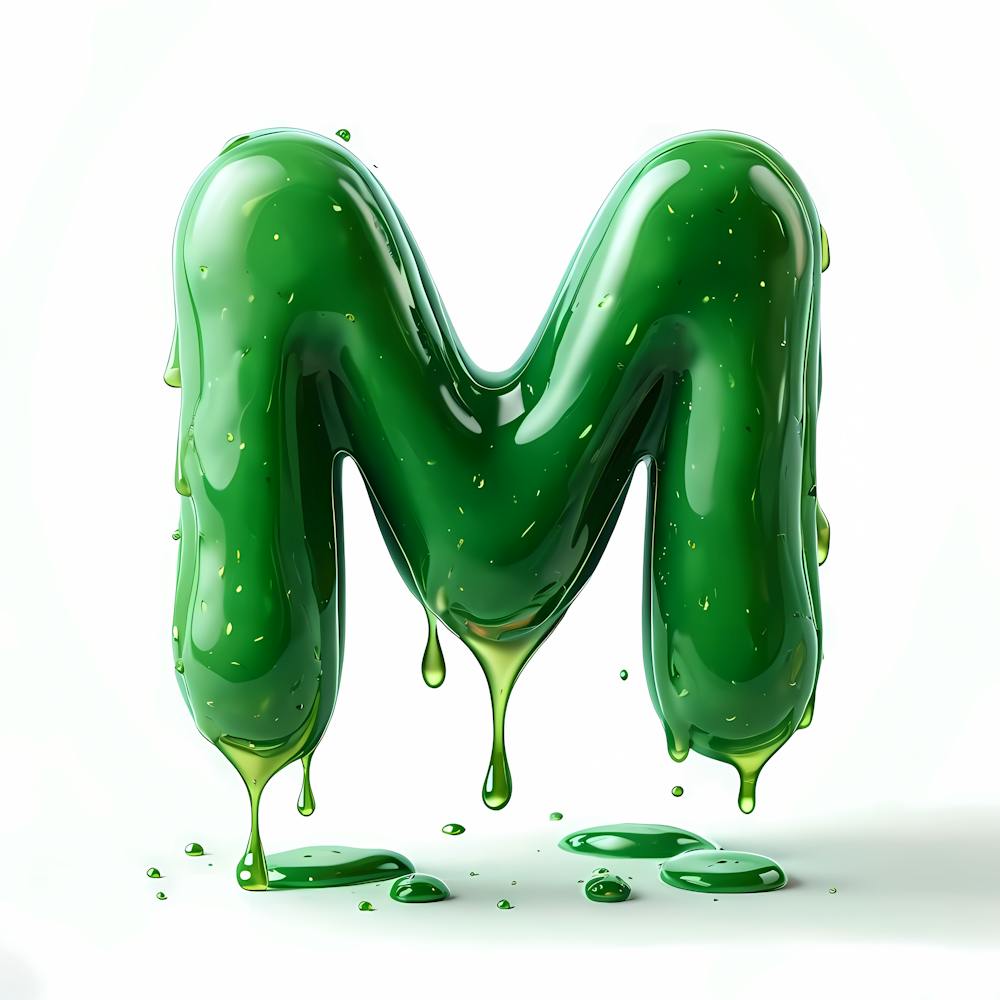 Green Letter M