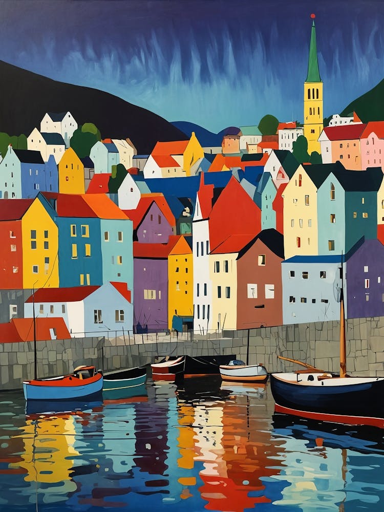 Colourful Waterside Village no2