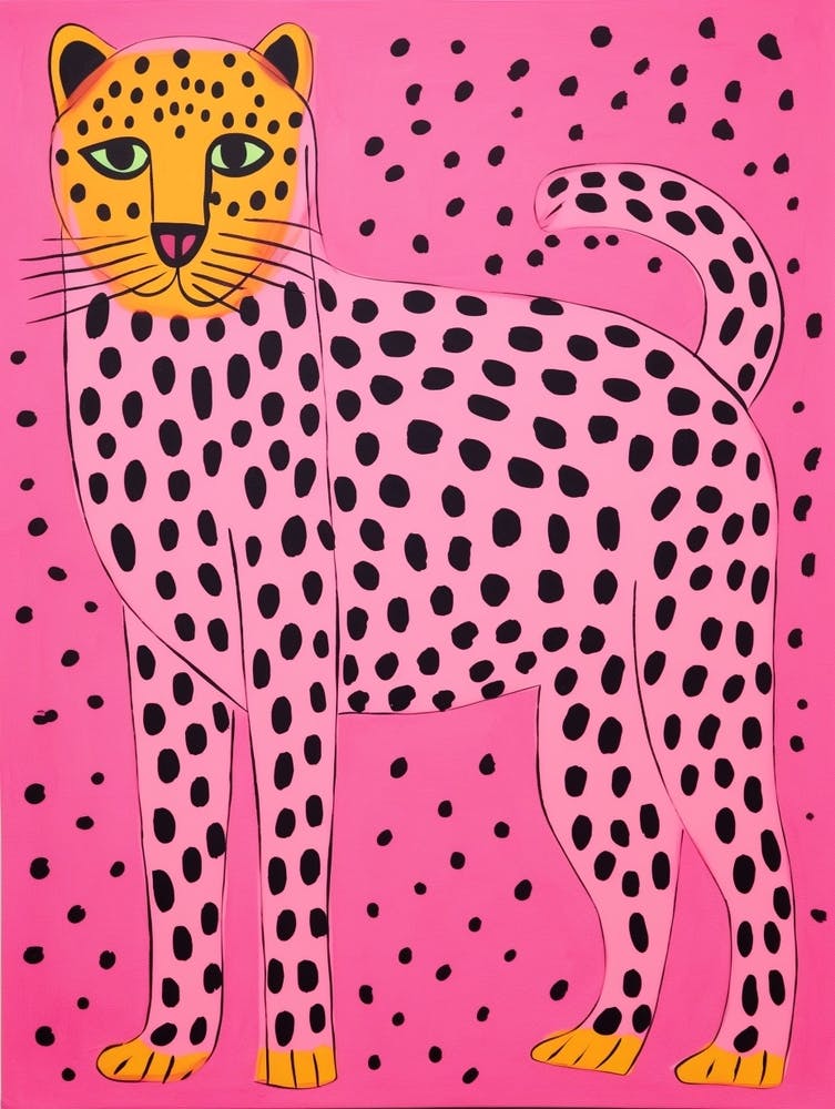 Pink Polka Dot Cheetah 2