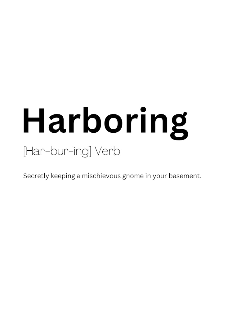 Harboring Definition Meaning