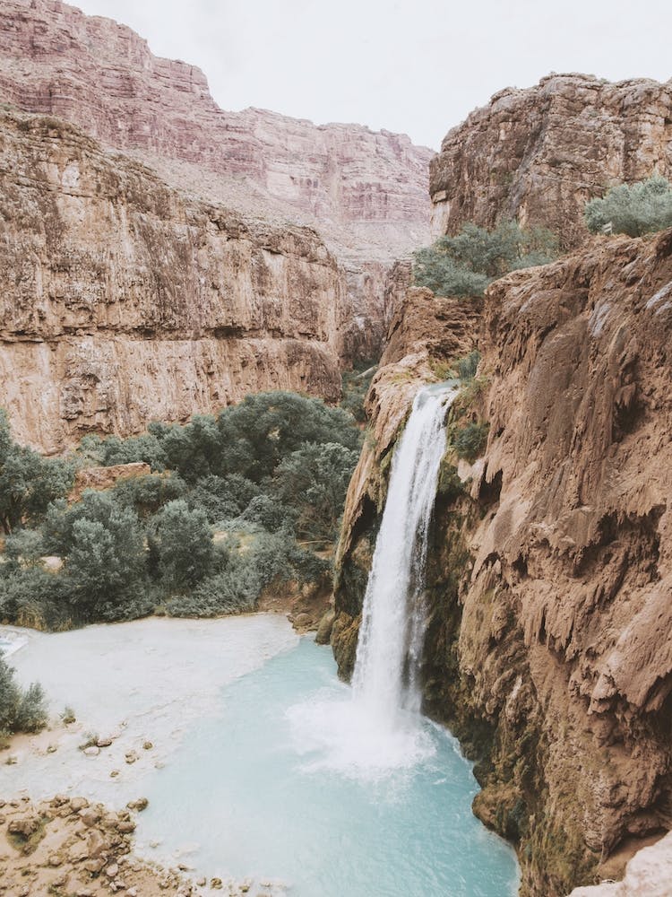 Havasupai Desert Waterfall