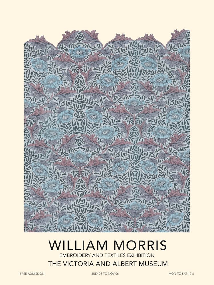 Peony Exhibition Poster, William Morris 