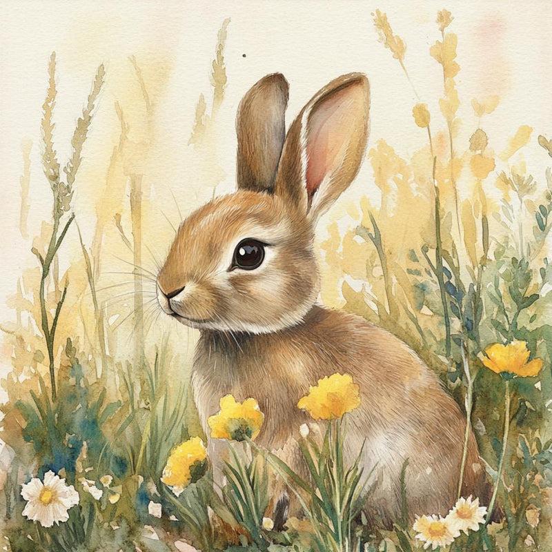 Rabbit In The Meadow