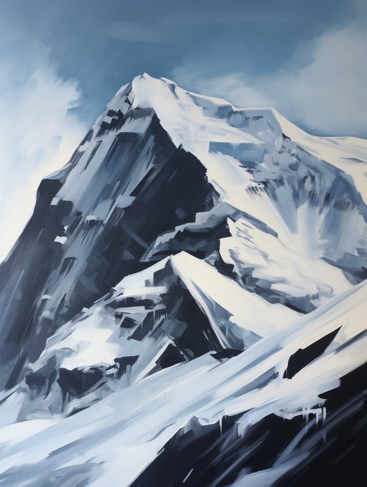 Vinson Massif Antarctica 6 Mountain Painting