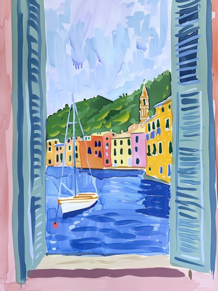 Travel Poster Happy Places Genoa 2