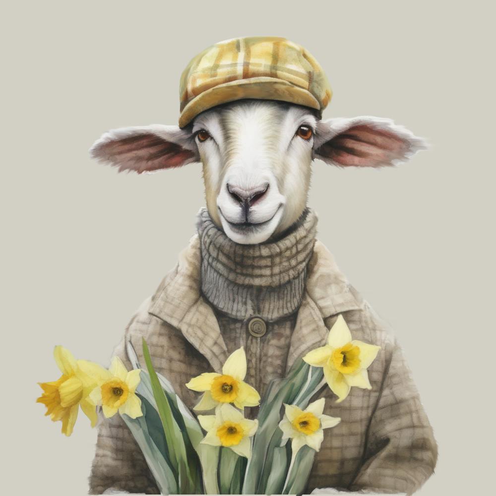 Daffodil Sheep Final Flattened