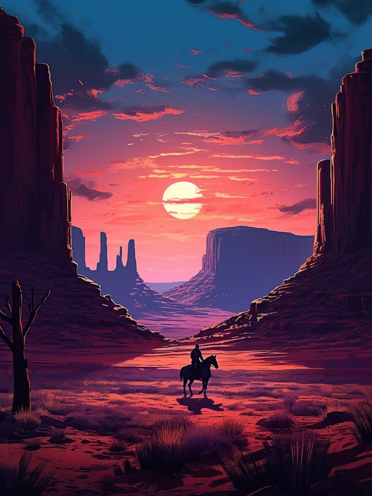 Cowboy In The Desert
