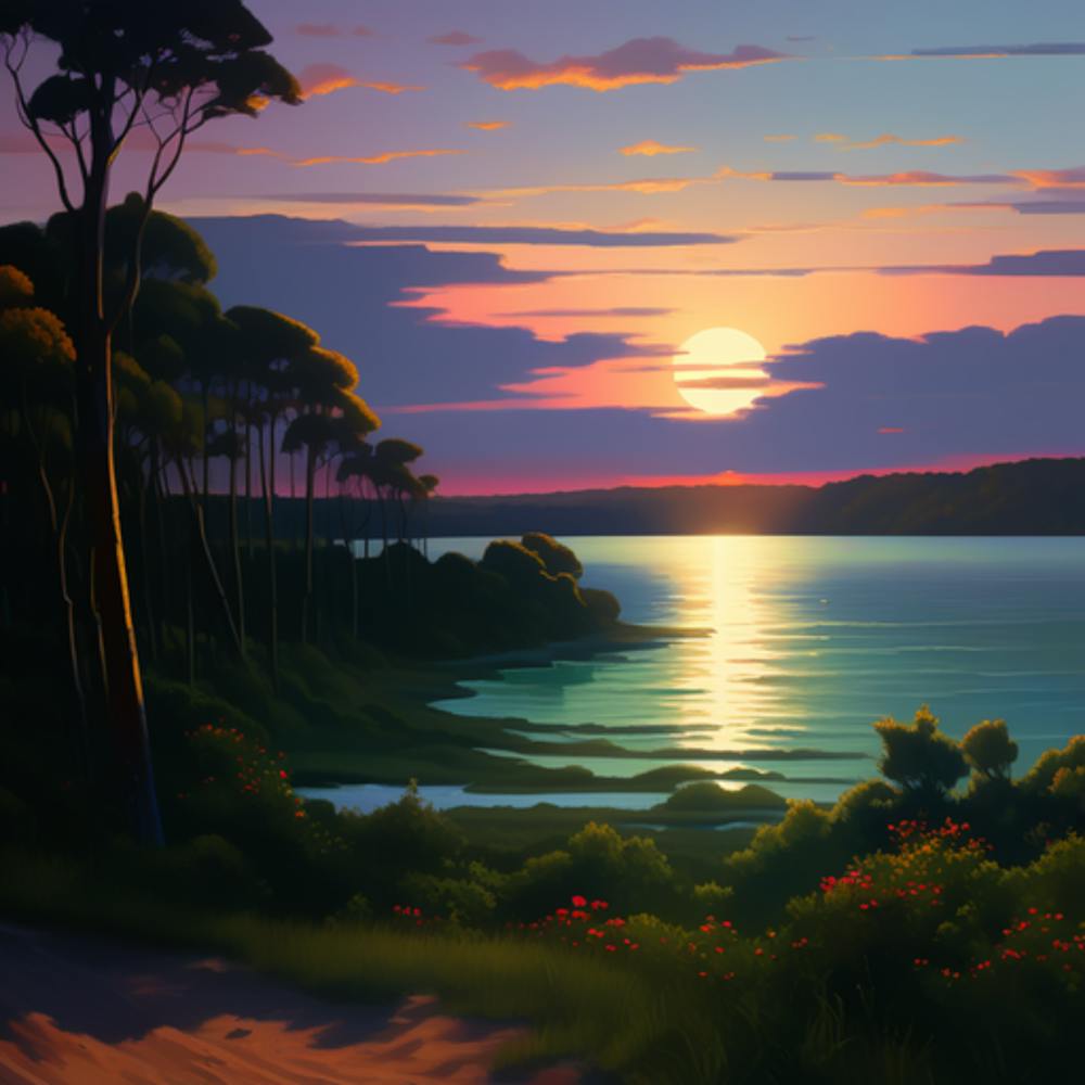 Sunset By The Lake 4