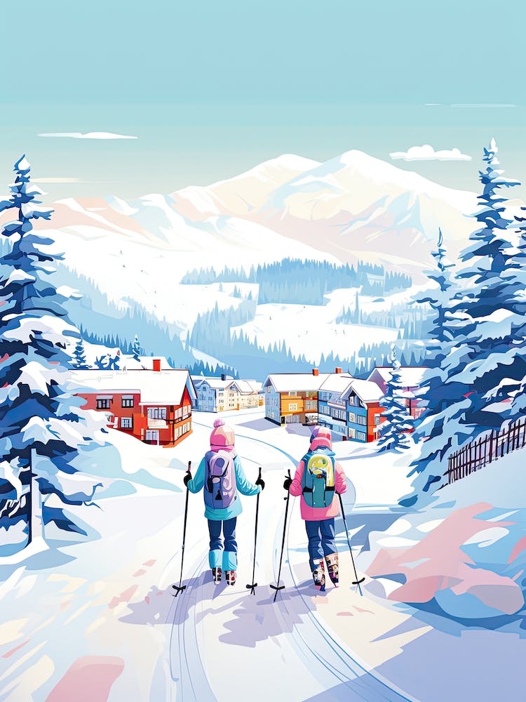 Breckenridge Ski Resort   Colorado Usa, Ski Resort Illustration 0