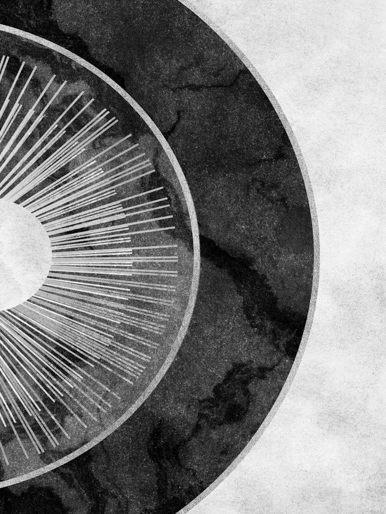 Black And White Abstract Painting 10