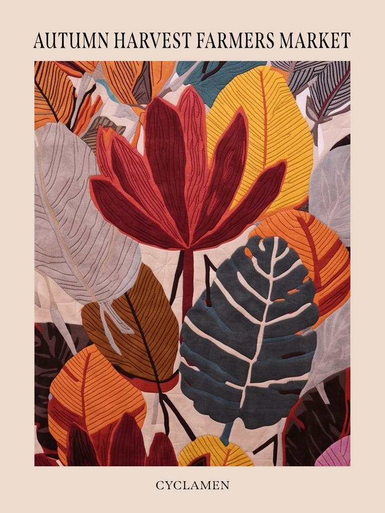 Fall Botanicals Cyclamen 2 Poster