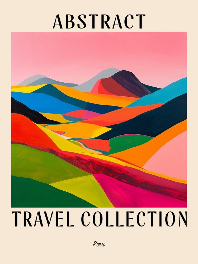 Abstract Travel Collection Poster Peru 1
