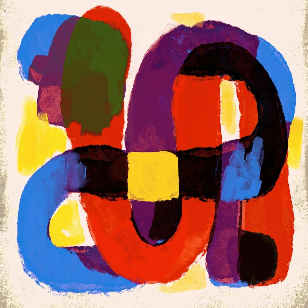 Square Abstract Arlequin Carnival Party Colors