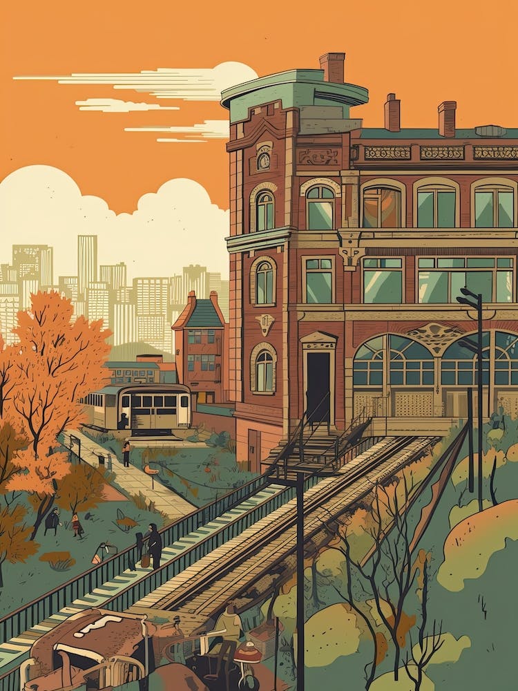 Chicago United States Travel Illustration 3