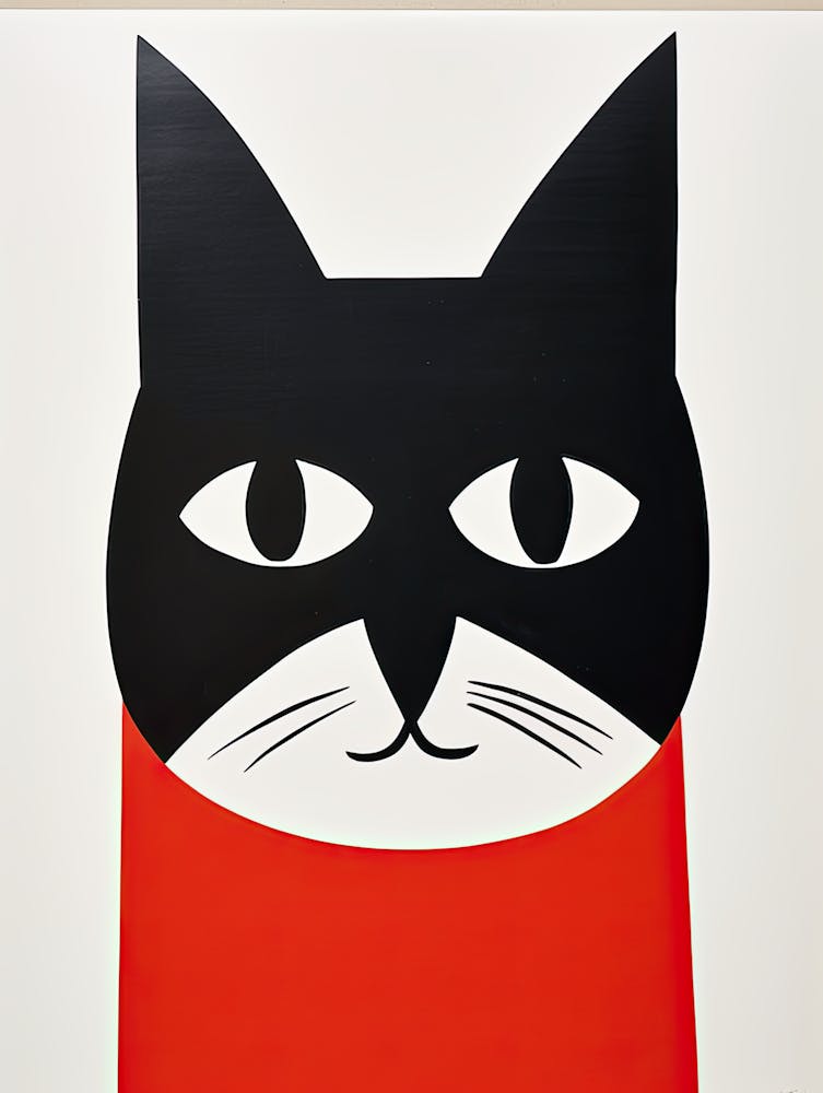 Cubist Cat Chronicles: Minimalist Whisker Wonders