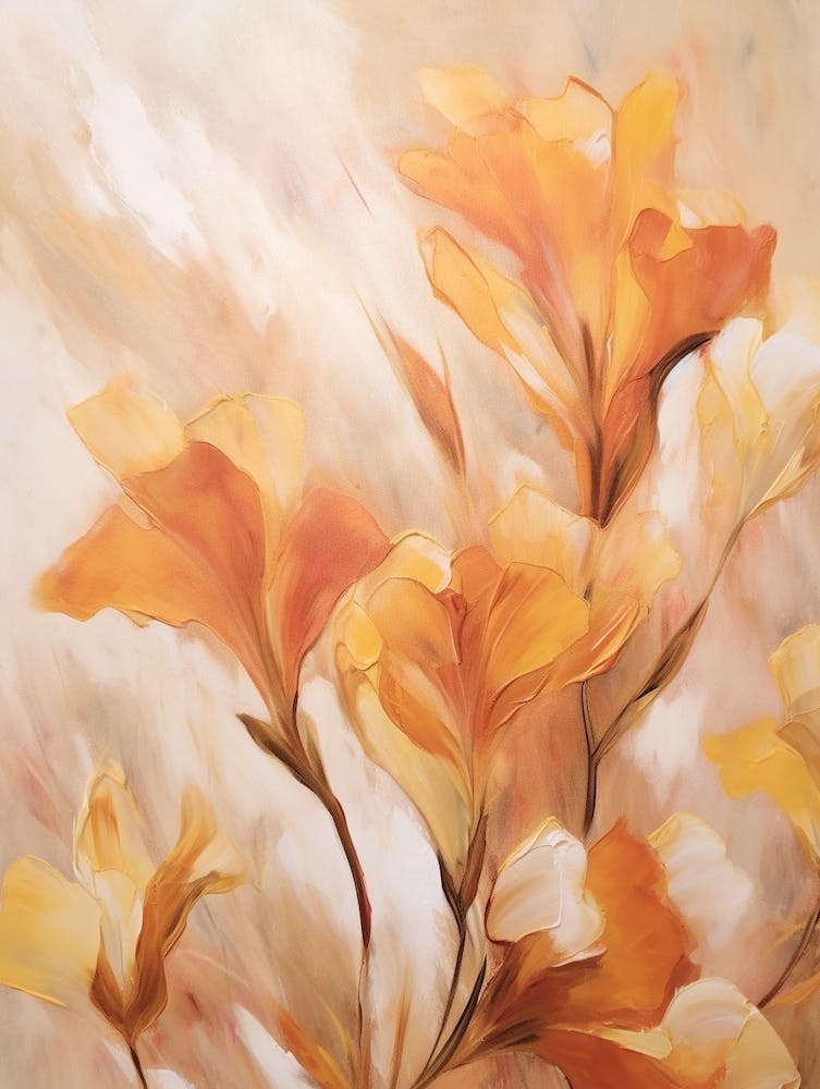 Fall Flower Painting Freesia 3