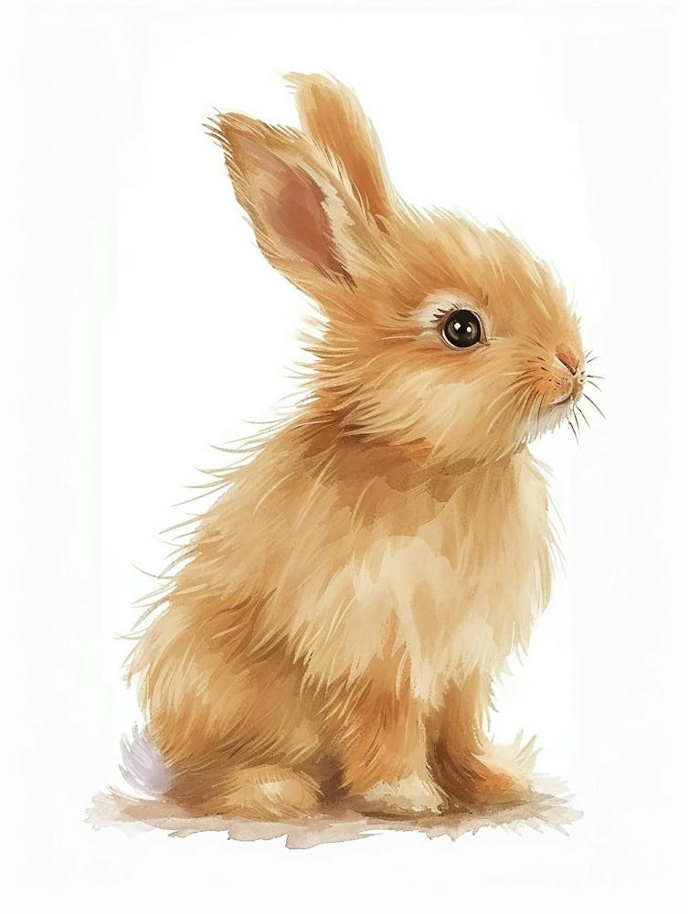 Zwergkaninchen Kinderillustration 3