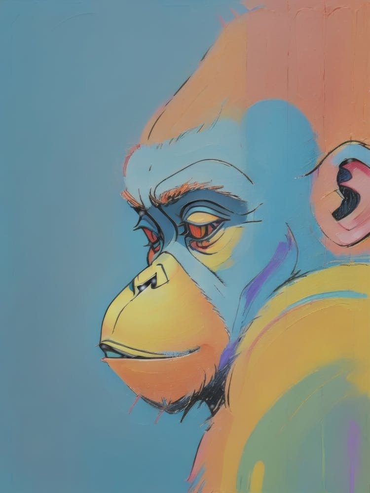 Ape in wonder