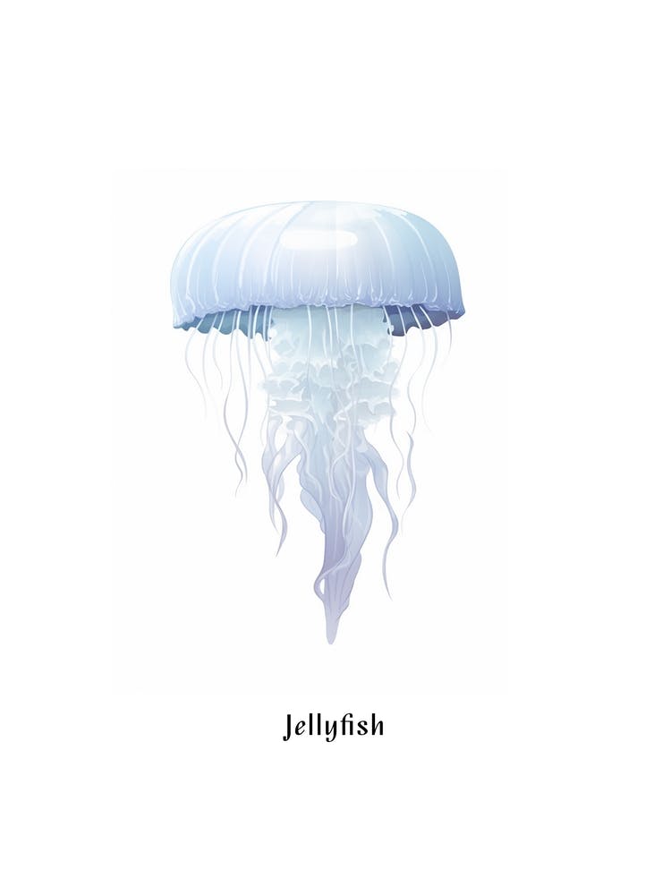 Jellyfish Kids Animal Poster