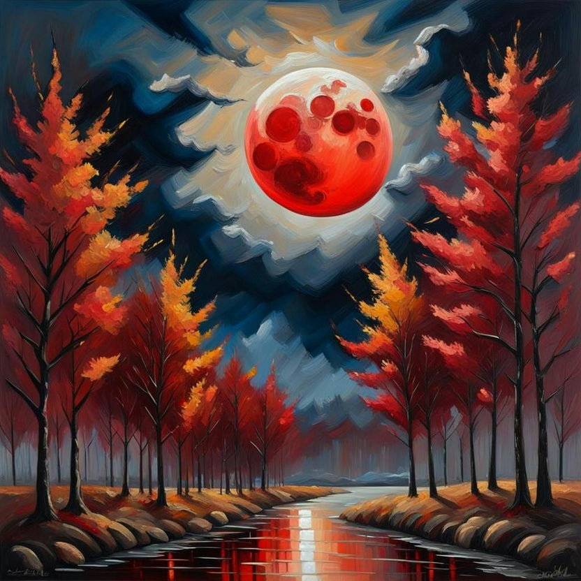 Under a Blood Moon Sky