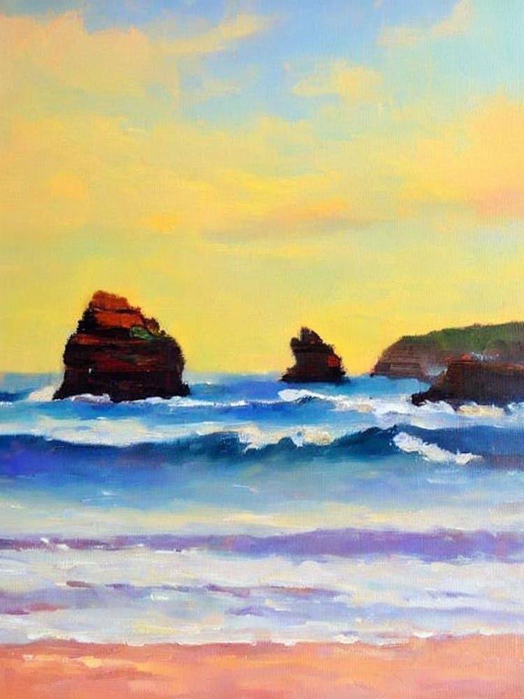 Avoca Beach, Australia Bright Abstract