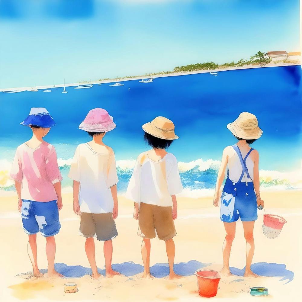 Children At The Beach