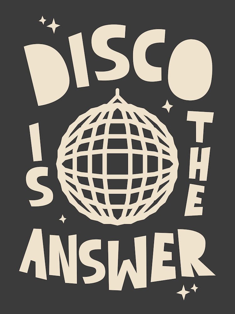 Disco Is The Answer In Black