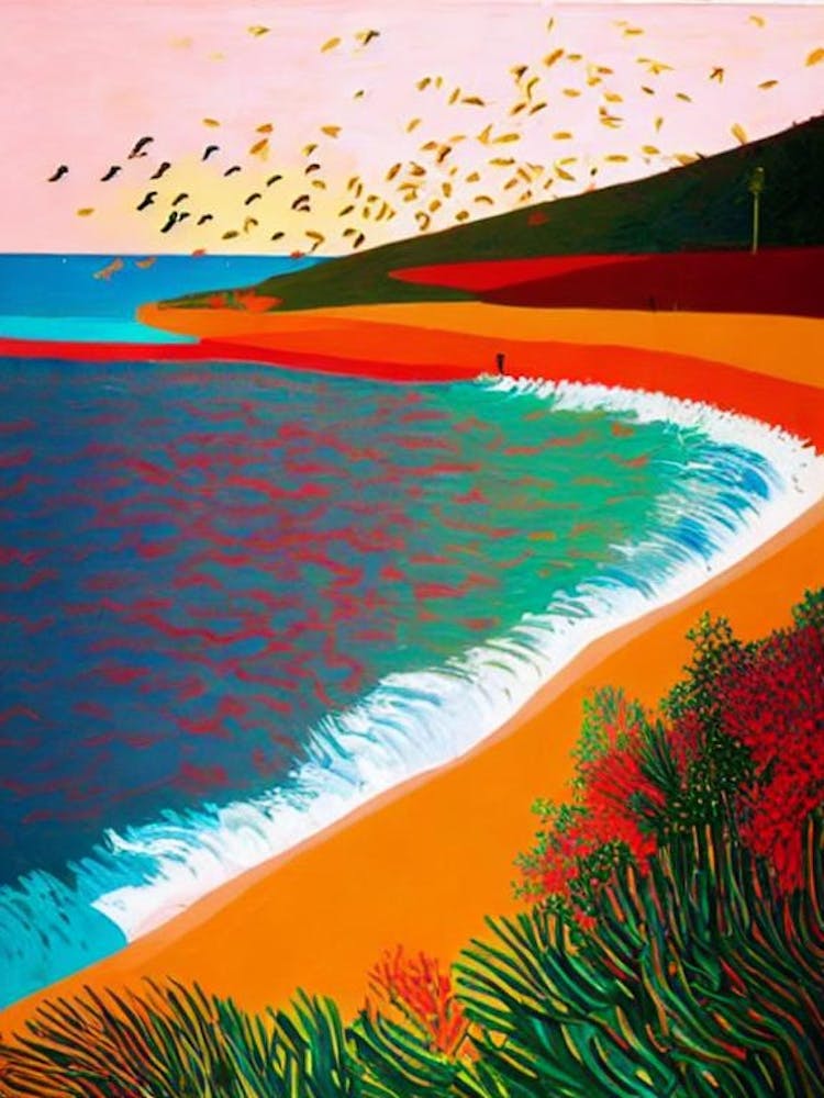 Injidup Beach, Australia Hockney Style