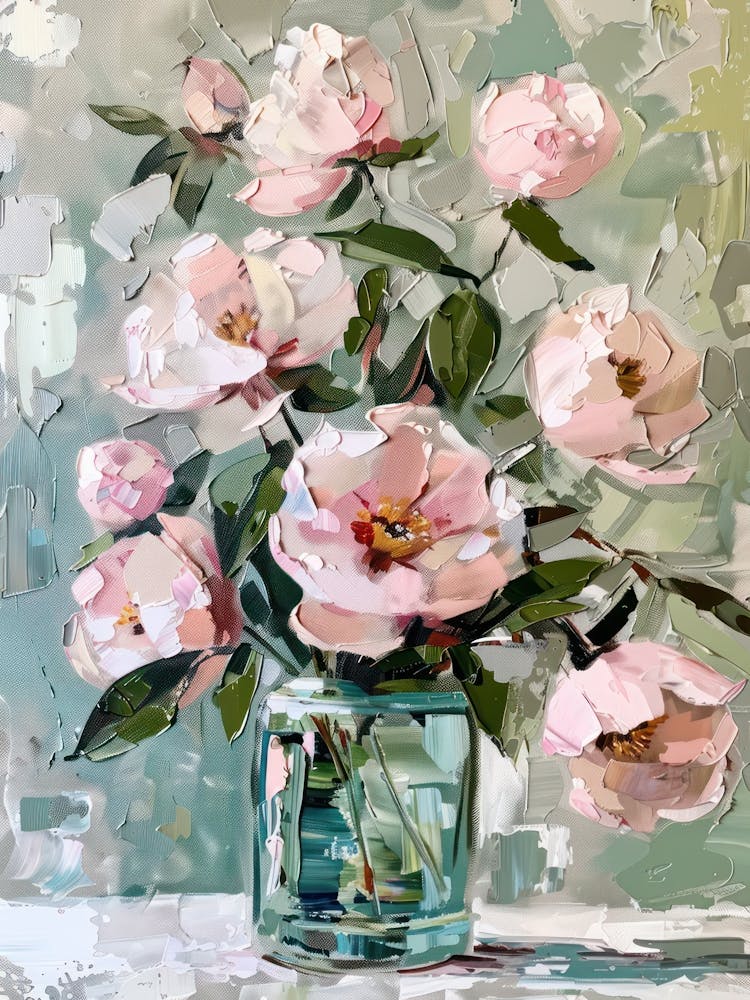 Eine Welt der Blumen Pfingstrosen 1 Gemälde