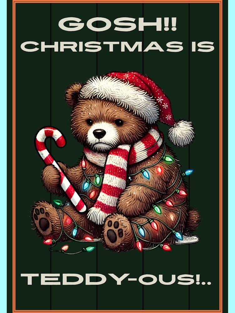 Bear in Christmas Lights