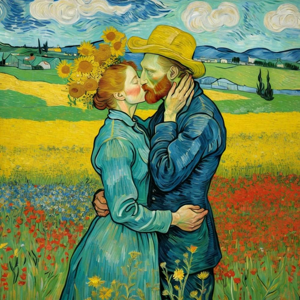 Lovers in Van Gogh's  world