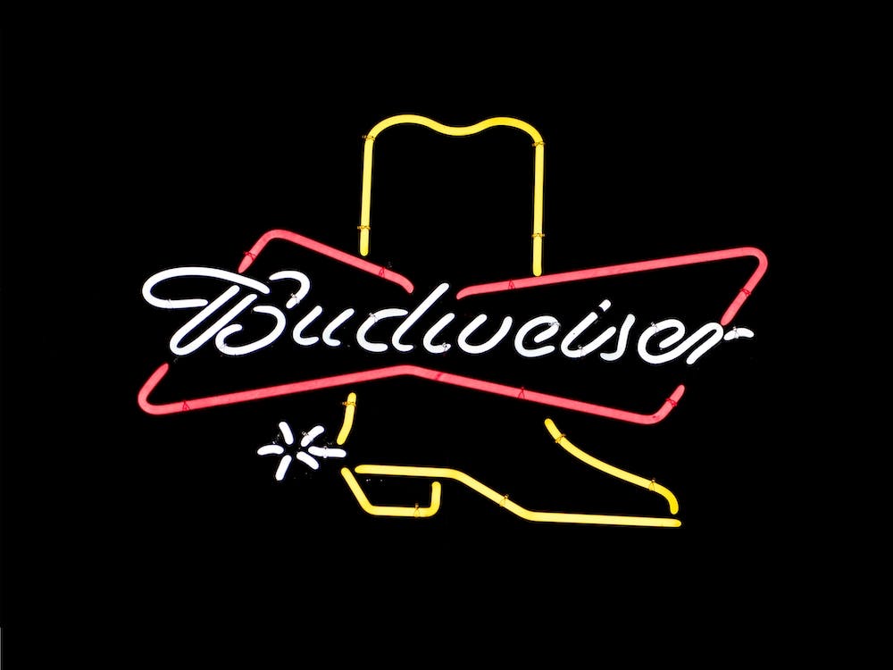 Budweiser Bier-Neonschild Texas