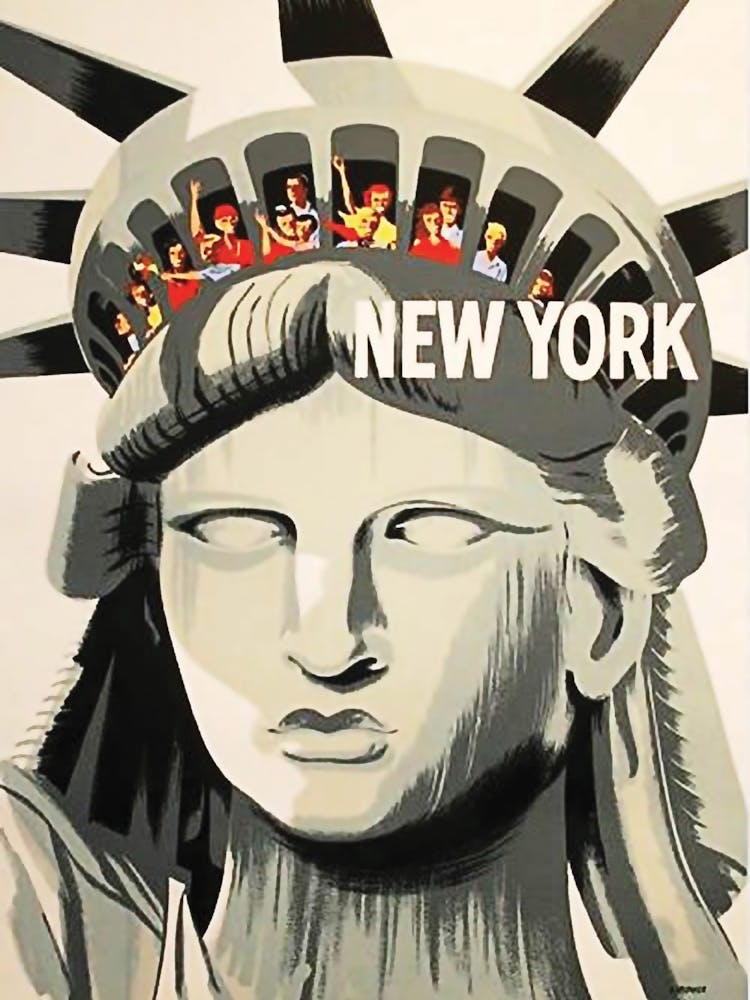 New York, Head Of Statue Of Liberty