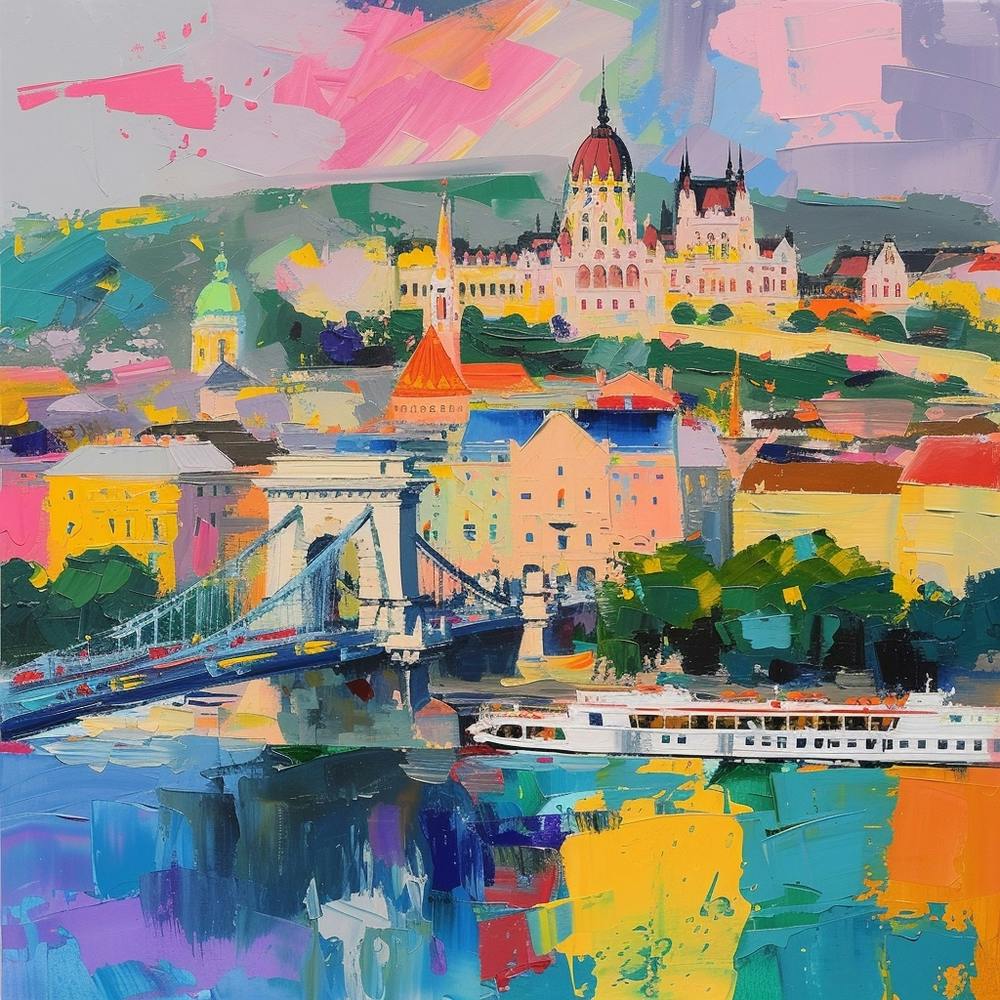 Abstract Travel Collection Budapest Hungary 3