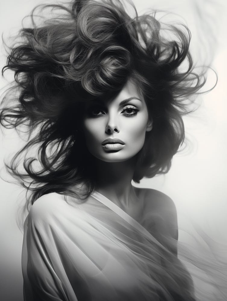 Black And White Photograph Of Sophia Loren