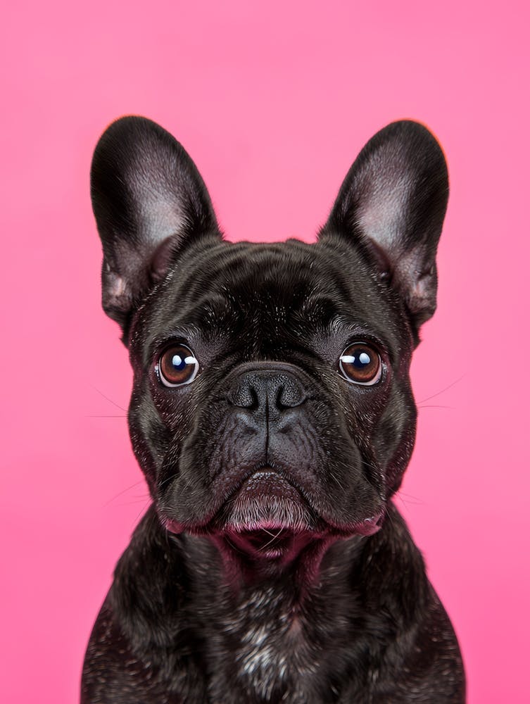 Portrait de bouledogue français. Généré par IA. 6