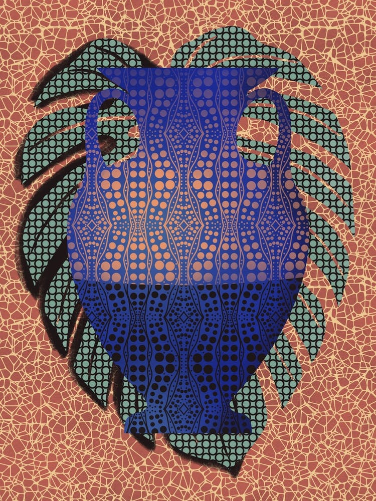 Monstera And Vase
