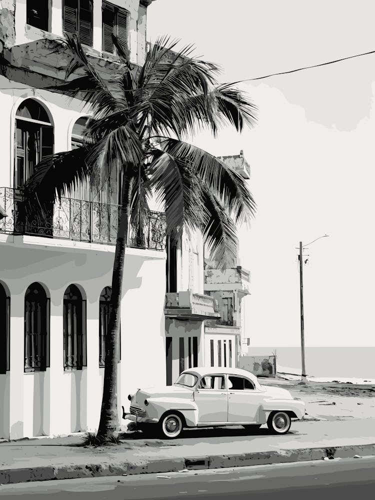 Puerto Rico, Black And White Analogue Photograph 1