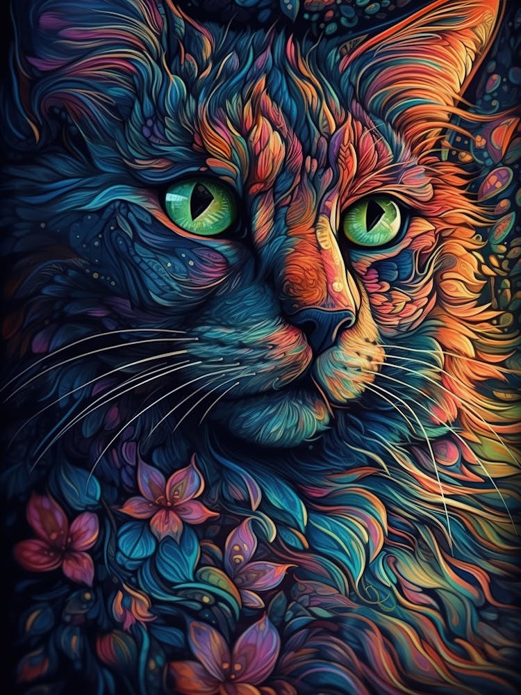 Psychedelic Cat 5