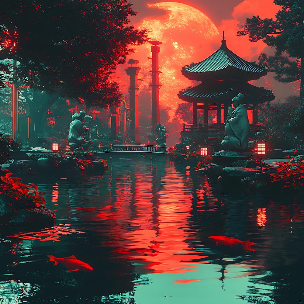 Futuristic Samurai Garden 10